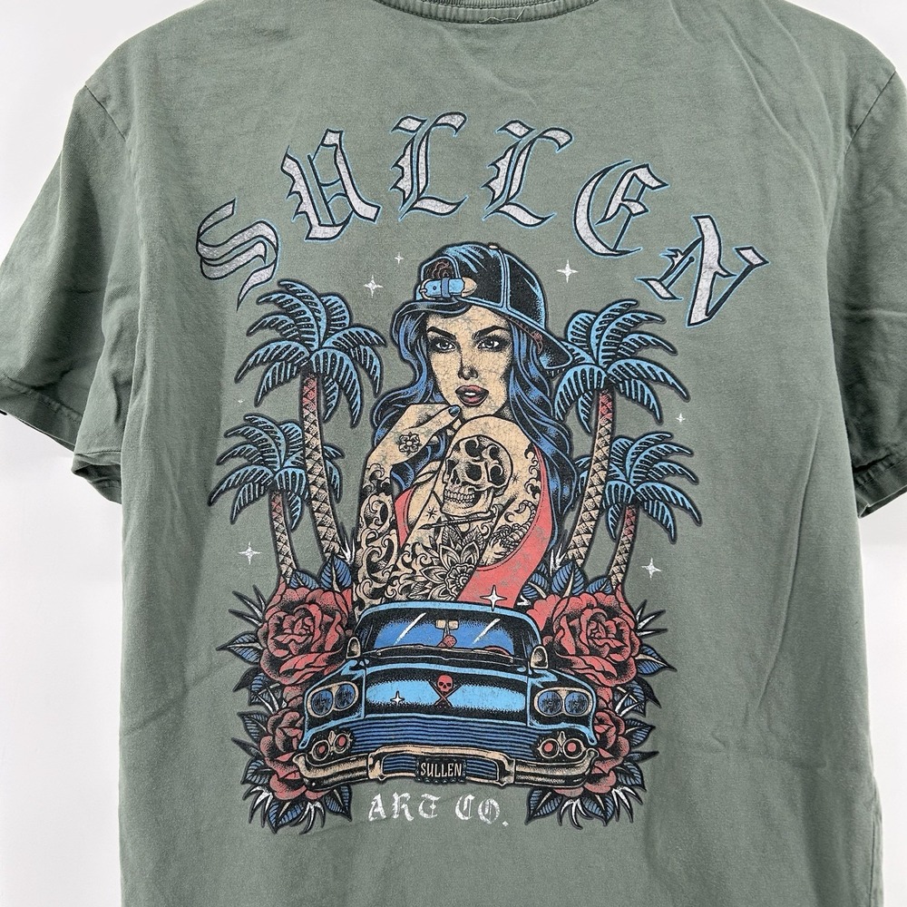 Sullen Art Collective 1958 Chevy T Shirt Mens M Lowrider Tattoo Streetwear